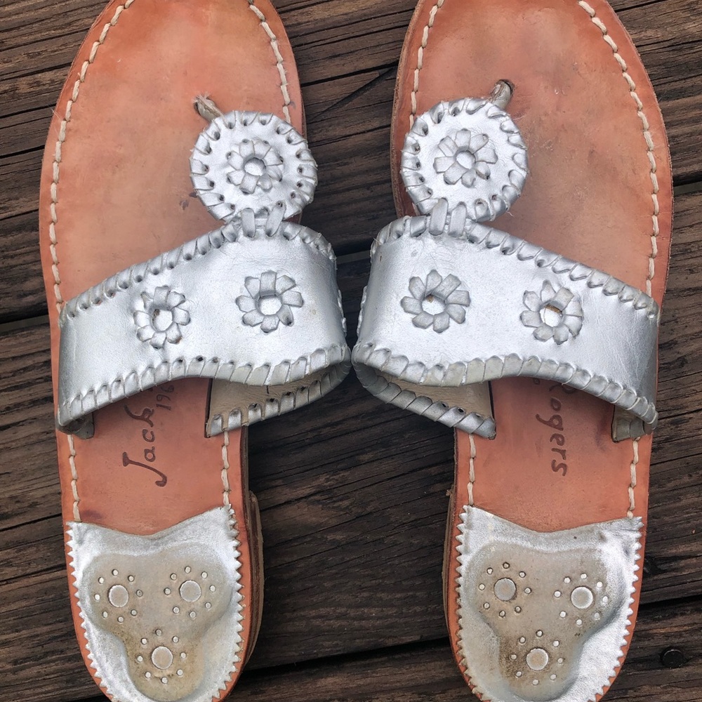 Jack Rogers Whipstitch Hamptons Flat Sandals
